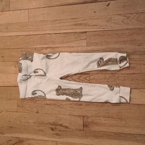 Mini Rodini Spaniel Leggings Off White size 80/86